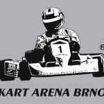 Černobílá barevná verze logotypu KART ARENA BRNO