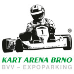 Barevná verze logotypu KART ARENA BRNO s doplněním místa